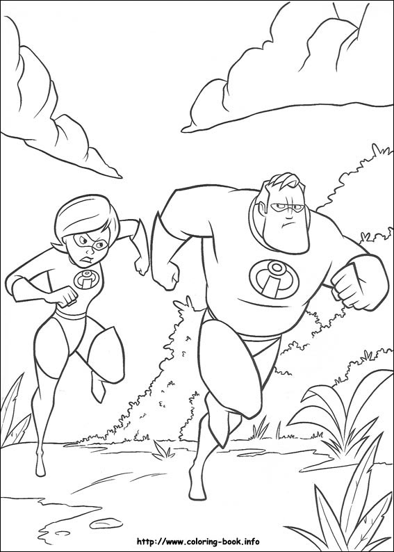 The Incredibles coloring picture